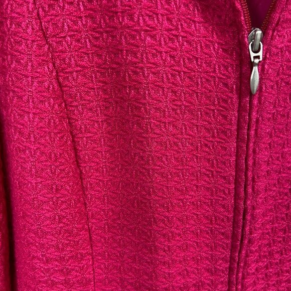 Coldwater Creek Fuchsia Pink Textured Boucle Jacket, 10 - Picture 4 of 9